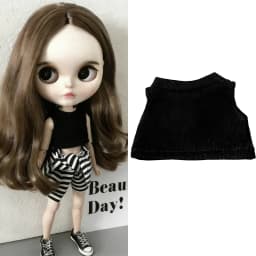 For Blythe Doll Striped Vest Hoodie Outfit Clothing Solid Color T-Shirt Sweater Clothes Suit OB22 OB24 1/6 Long Leg HelloKitty