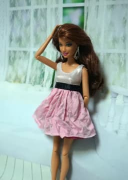 New style Toy accessories pink pretty dress clothes for 1/6 Scale BB FR Dolls