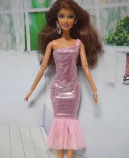 New style Toy accessories pink pretty dress clothes for 1/6 Scale BB FR Dolls