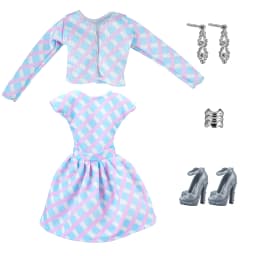 New style Toy accessories pink pretty dress clothes for 1/6 Scale BB FR Dolls