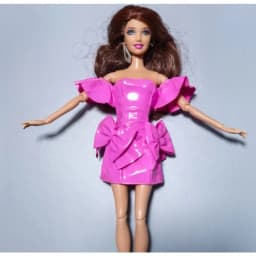 New style Toy accessories pink pretty dress clothes for 1/6 Scale BB FR Dolls