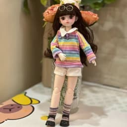 Sweet 1/6 30cm Doll 1/6 BJD Skirt Handmade DIY Doll'S Lolita Dress Replace Kids Gift 30cm Doll Clothes Cotton Doll
