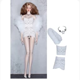 Fashion Doll Outfits Set For 30cm BJD Dolls Fur Coat Top Skirt Pretty Dress For 1/6 BB FR Doll Clothes DIY Accessories