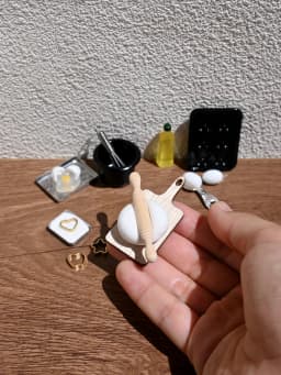 A Miniature Baking Set Decoration, Dollhouse Accessories, Model House Decoration, Model House Accessories, Photography Props, Micro Landscape Decorations, Miniatures Decoration, Small Gifts, Giveaways, Home Decor Items