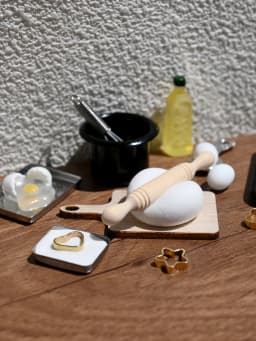 A Miniature Baking Set Decoration, Dollhouse Accessories, Model House Decoration, Model House Accessories, Photography Props, Micro Landscape Decorations, Miniatures Decoration, Small Gifts, Giveaways, Home Decor Items