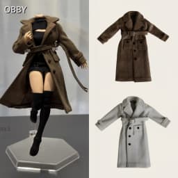 French Style Overcoat For 1/12 SNAIL SHELL romankey figure figma shf TBL ANT Mecha Girl Azone 1/12 picco neemo Doll Clothes