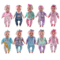 43CM and 18 Inch Doll Fashionable Jumpsuit Set, Suitable for Daily Fashionable Dressing of Dolls, Jumpsuit Set for 43CM Dolls