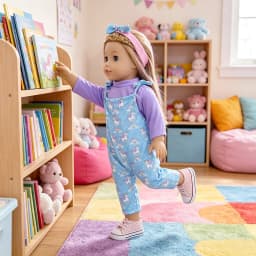 43CM and 18 Inch Doll Fashionable Jumpsuit Set, Suitable for Daily Fashionable Dressing of Dolls, Jumpsuit Set for 43CM Dolls