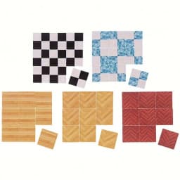 9 Mini Floors: 1:12 30X30MM Kitchen, Dining Room, Toilet Scene Floor DIY Decoration Accessories