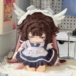 20cm Anime Game Genshin Impact Damselette Columbina Kawaii Cosplay Soft Cotton Doll Body Cartoon Diy Dress Up Toy Figures Gifts