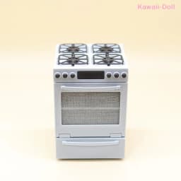 1/12 Dollhouse Miniature Gas Stove With Oven Model Kitchen Scene Decoration Dollhouse Sand Table Photo Props Pretend Play Toys