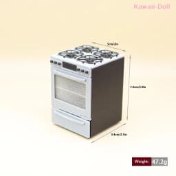 1/12 Dollhouse Miniature Gas Stove With Oven Model Kitchen Scene Decoration Dollhouse Sand Table Photo Props Pretend Play Toys