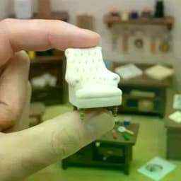 1 piece of furniture scene decoration mini single sofa chair 1:12/1:20/1:25/1:30 ratio