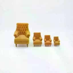 1 piece of furniture scene decoration mini single sofa chair 1:12/1:20/1:25/1:30 ratio