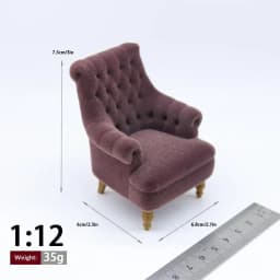 1 piece of furniture scene decoration mini single sofa chair 1:12/1:20/1:25/1:30 ratio
