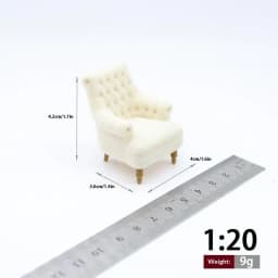 1 piece of furniture scene decoration mini single sofa chair 1:12/1:20/1:25/1:30 ratio