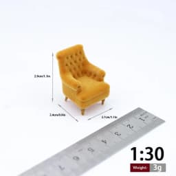 1 piece of furniture scene decoration mini single sofa chair 1:12/1:20/1:25/1:30 ratio