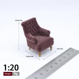 1 piece of furniture scene decoration mini single sofa chair 1:12/1:20/1:25/1:30 ratio