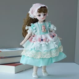 6 Style 30cm 1/6 BJD Doll Full Set with Clothes, Shoes & Bag, Ball Jointed Fashion Dress Up Doll for Girls Birthday Gift