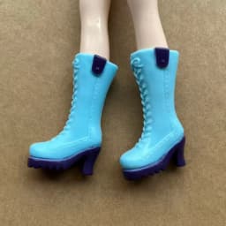 Colorful 1/6 Licca Doll Shoes for Female Dolls Blue White Green Purple Red Boots Decorative Doll Parts Accessories