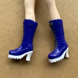 Colorful 1/6 Licca Doll Shoes for Female Dolls Blue White Green Purple Red Boots Decorative Doll Parts Accessories