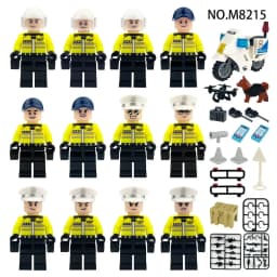 M8262 M8266 Building Block Type Thunder Action Group Figurine Children Assemble Small Particle Building Block Toy