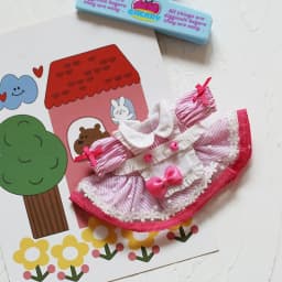 High Quality Handmade Lovely Clothes Cute Lolita Dolls Clothes 5 Colors Princess Dress For 10cm Cotton