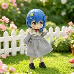 For Obitsu 11 Doll Lolita Style Cinderella Dress For OB11 1/12 Gsc BJD Molly YMY Animal Doll Cloth NAGI Doll Outfit Clothes