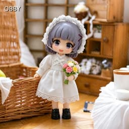 For Obitsu 11 Doll Lolita Style Princess Dress For OB11 1/12 Gsc Molly YMY Asi 2.0 Body9 P11 Doll Cloth NAGI Doll Outfit Clothes