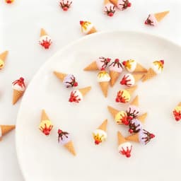 10PCS Cute Dollhouse Miniature Jam Ice Cream Cone Model Kitchen Food Accessories For Doll House Decor Kids Pretend Play Toys