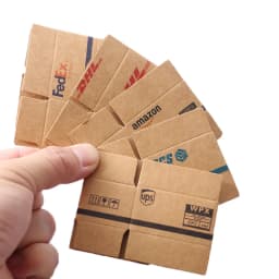 5Pcs/Set 1:12 Dollhouse Miniature Simulation Express Box Mini Carton Furniture Accessories Decor Toy
