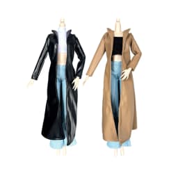 OL Style PU Leather Blazer Coat Suit for 1/6 30cm FR Babi Supermodel Doll