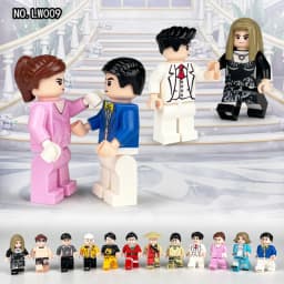 Children's Building Blocks Toy Mini Figure Humanoid Dolls Cartoon Character Birthday Gift Educational Playset for Kids