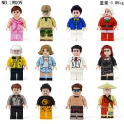 Children's Building Blocks Toy Mini Figure Humanoid Dolls Cartoon Character Birthday Gift Educational Playset for Kids