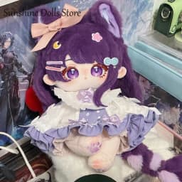 Game Beelzebul Genshin Impact Raiden Shogun Kawaii Girl Cotton Doll Body Plushie Anime Dress Up Toys Cosplay Plush Stuffed Dolls