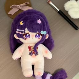 Game Beelzebul Genshin Impact Raiden Shogun Kawaii Girl Cotton Doll Body Plushie Anime Dress Up Toys Cosplay Plush Stuffed Dolls