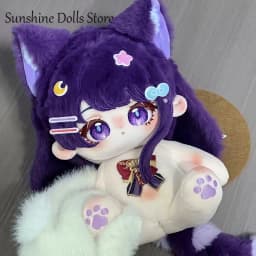 Game Beelzebul Genshin Impact Raiden Shogun Kawaii Girl Cotton Doll Body Plushie Anime Dress Up Toys Cosplay Plush Stuffed Dolls