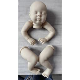 18 Inch Already Painted Kits/Unpainted Blank Kits Esenia Lifelike Reborn DIY Doll Parts With Cloth Body Collectible Art Doll