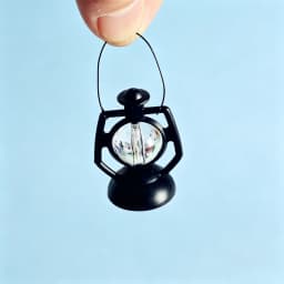 5PCS 1:12 1:6 Scale Miniature Oil Lamp Dollhouse Accessories Mini Lantern Doll House Decor Scene Ornaments Pretend Play