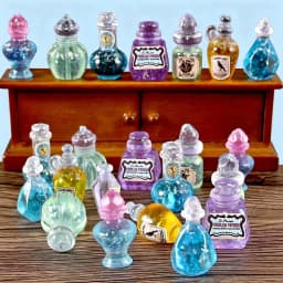 1:12 Dollhouse Miniature Magic Potion Bottles 10pcs Resin Retro Ornaments