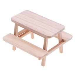 1Pcs Dollhouse Miniature Simulation Mini Wooden Table Chair Furniture Model Toys For Doll House Accessories Decoration