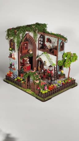 DIY Wooden Miniature Doll House Model Kits 3D Puzzle Dollhouse With Furniture for Friends Birthday Gifts Home Decoration Crafts