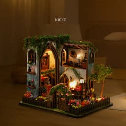 DIY Wooden Miniature Doll House Model Kits 3D Puzzle Dollhouse With Furniture for Friends Birthday Gifts Home Decoration Crafts