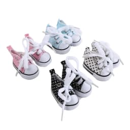 Handmade Cute Mini Canvas Shoes Mini Colorful Casual Canvas Shoes Kawaii 5CM Mini Casual Shoes Children