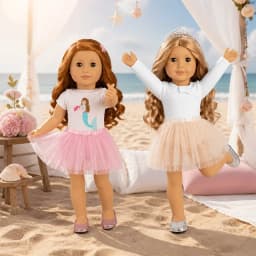 Cute dance costume suit For American 18 Inch Girl Doll Clothes & 43 CM Born Baby Items & Our Generation & 42 cm Nenuco