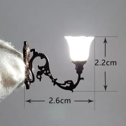 2pc Antique 1:12 Dollhouse Lamp Wall Light DIY Model Decor Toy Dollhouse Accessories Garden Yard Chandelier Sand Table Led Light