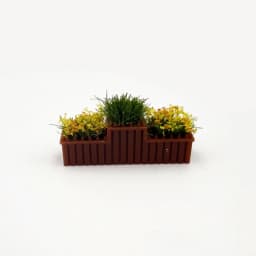 1:12 Scale Dollhouse Simulated Flowers 10 Colors Lifelike Flower Fence Decor Miniature Potted Plants Toys Doll House Decor