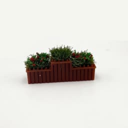 1:12 Scale Dollhouse Simulated Flowers 10 Colors Lifelike Flower Fence Decor Miniature Potted Plants Toys Doll House Decor