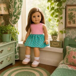 Academic style Doll Clothes 3sets For 16-18Inch&40-45cm Baby New Doll Brilliant Party Reunion Doll Skirt American Doll Girl Gift