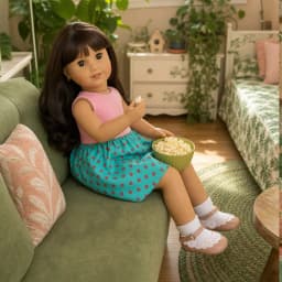 Academic style Doll Clothes 3sets For 16-18Inch&40-45cm Baby New Doll Brilliant Party Reunion Doll Skirt American Doll Girl Gift